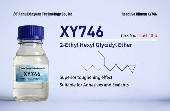 2-Etil hexil glicidil eteros XY746 XY746P CAS 2461-15-6, adhesivos, recubrimiento 100% sólido, laminado, herramientas, aditivos para curar, intermediario químico para polímeros de injerto, pintura baja en VOC
